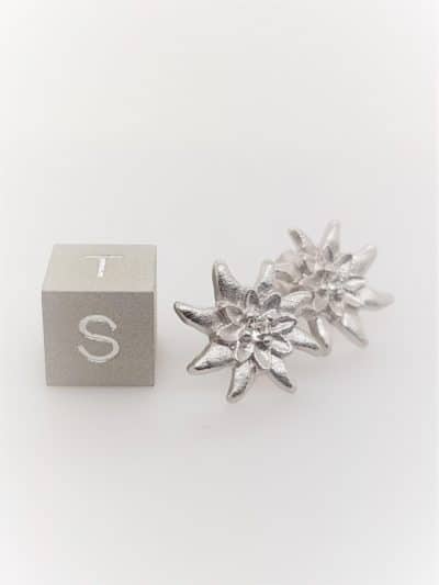 Ohrstecker "Edelweiss" mit Schweizer Kristall